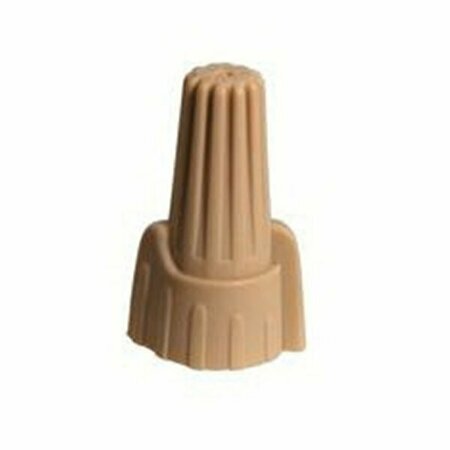 HUBBELL CANADA Hubbell Winged Wire Connector, 18 to 10 AWG Wire, Thermoplastic Housing Material, Tan HWCM1C10